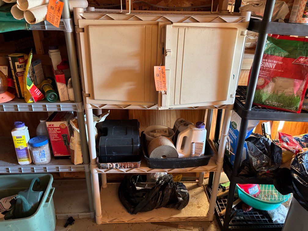 Plastic Storage Container and Contents