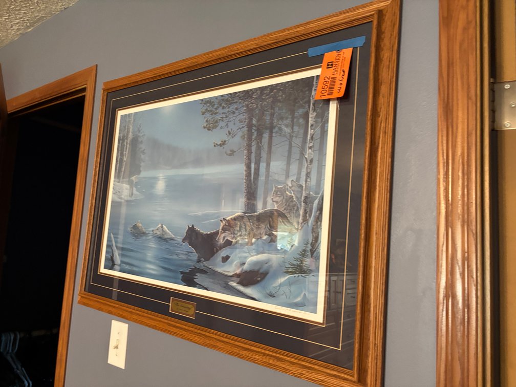 Framed Wolf Picture