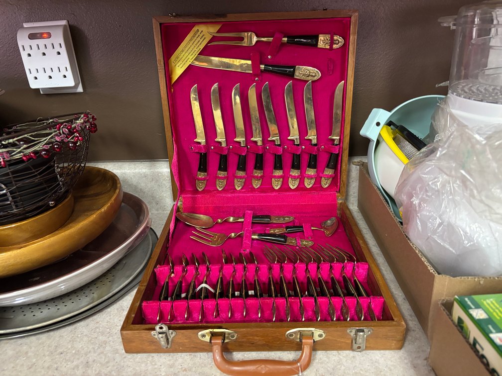 Vintage Gold Plated Silverware