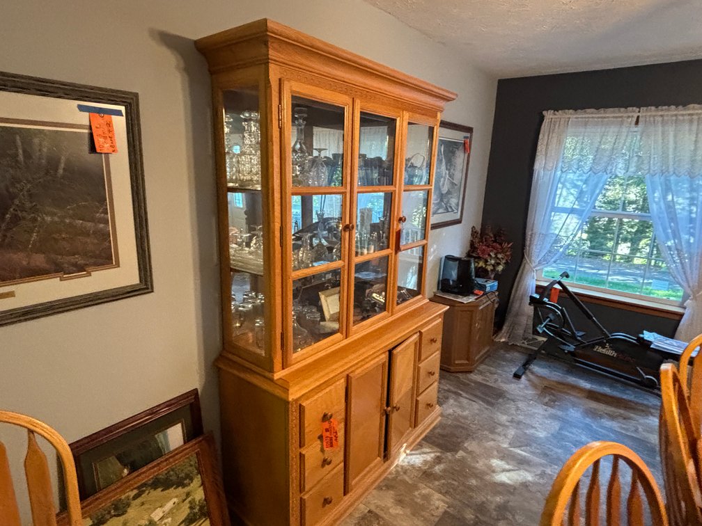 (2) Piece Glass Top Hutch