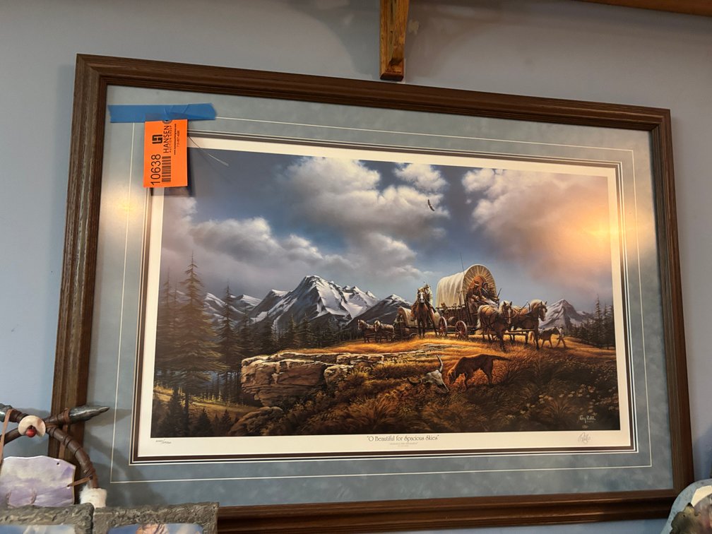 Framed Western Picture