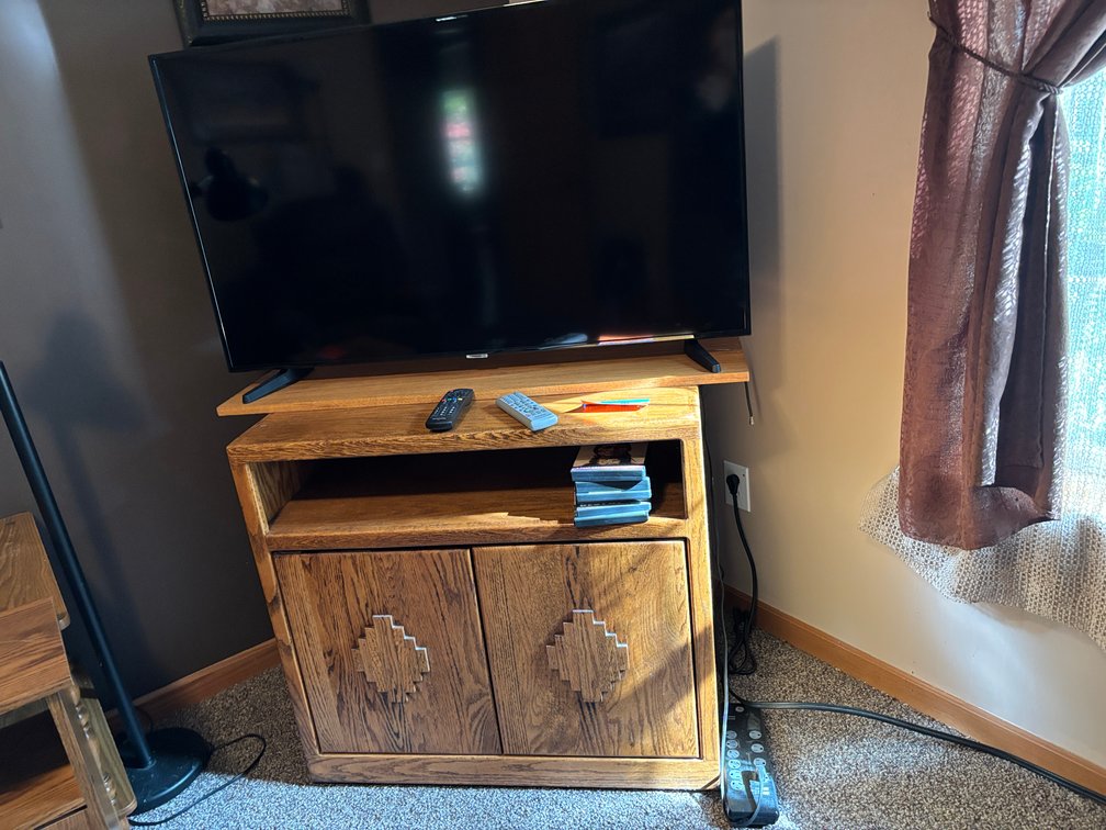 50" Samsung Flat Screen TV and TV Cabinet