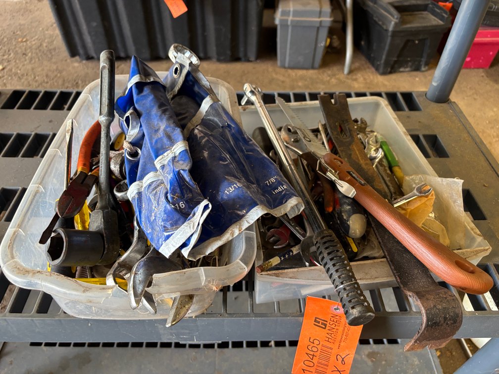 (2) Small Totes with Tools