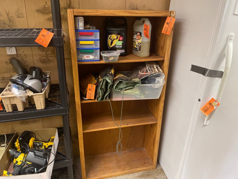 Four Tier Wood Bookshelf