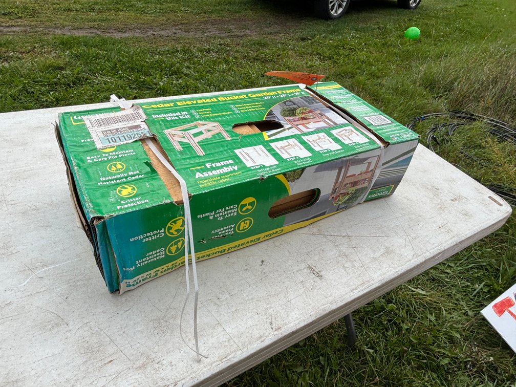 Greenes Cedar Elevated Bucket Garden Frame (Strum, WI)