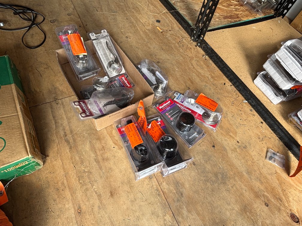 Box of Inactive Door Handles (Strum, WI)