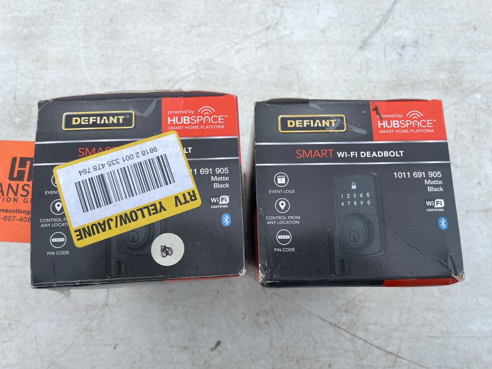 (2) Defiant Smart Wi-Fi Deadbolts (Strum, WI)