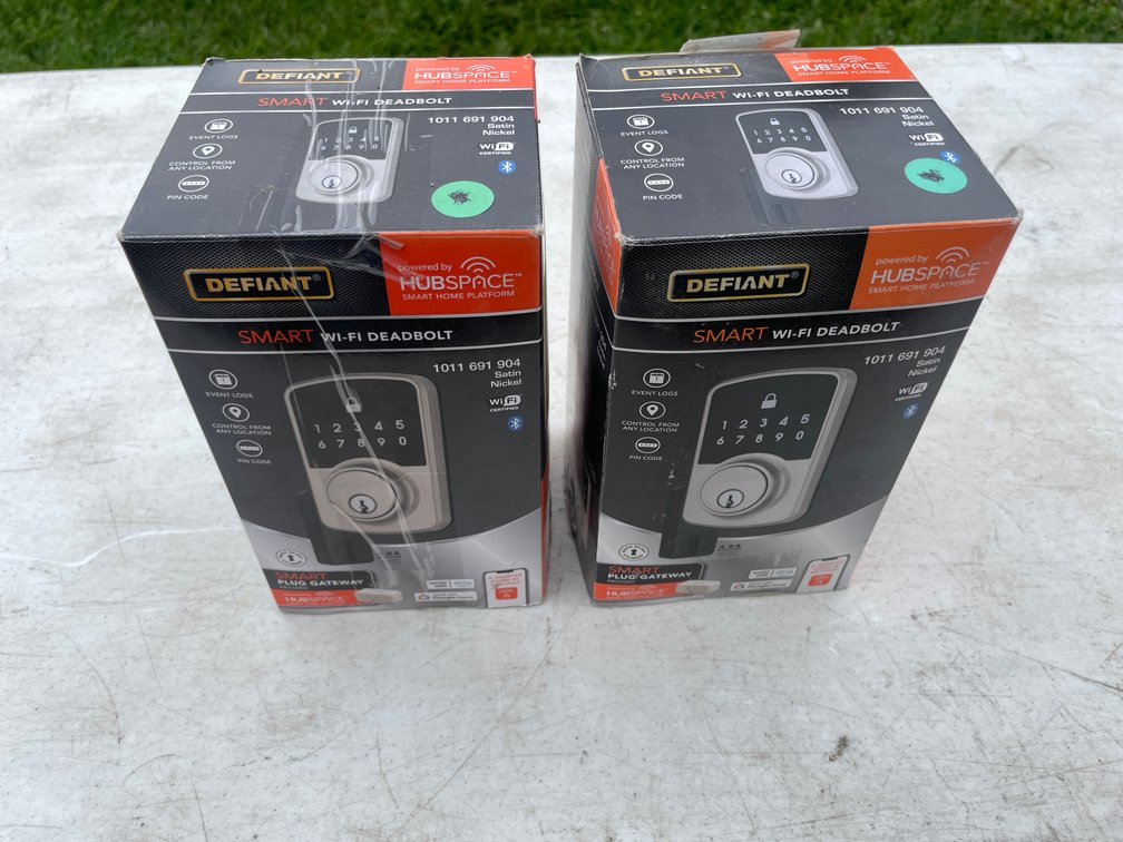(2) Defiant Smart Wi-Fi Deadbolts (Strum, WI)