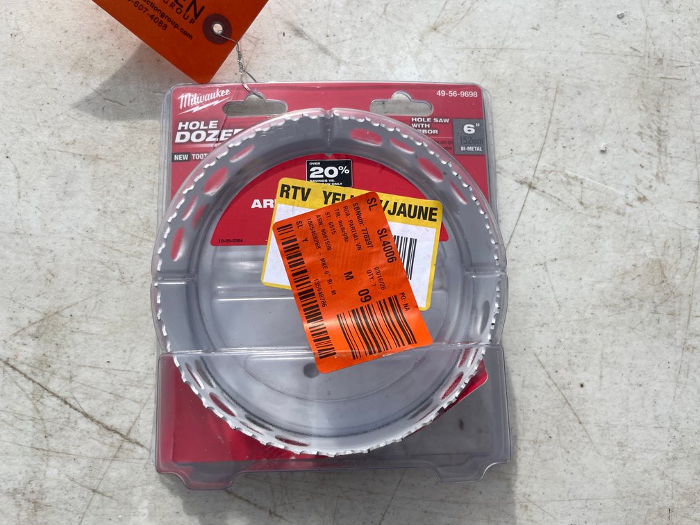 Milwaukee 6" Hole Saw Bit (Strum, WI)