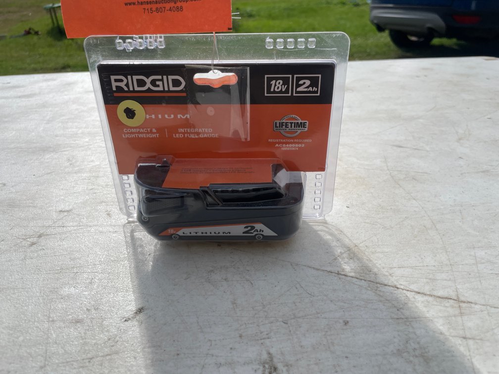 Ridgid 18V Lithium Battery (Strum, WI)