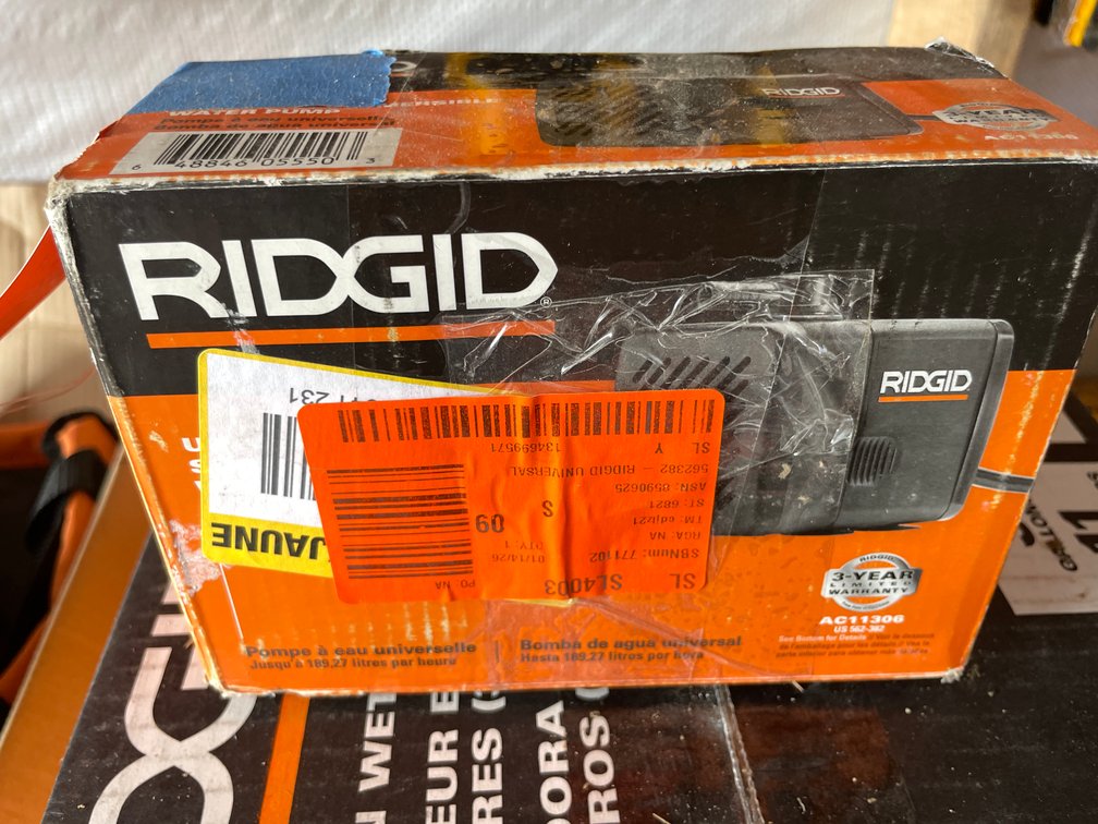 Ridgid Universal Submersible Water Pump (Strum, WI)