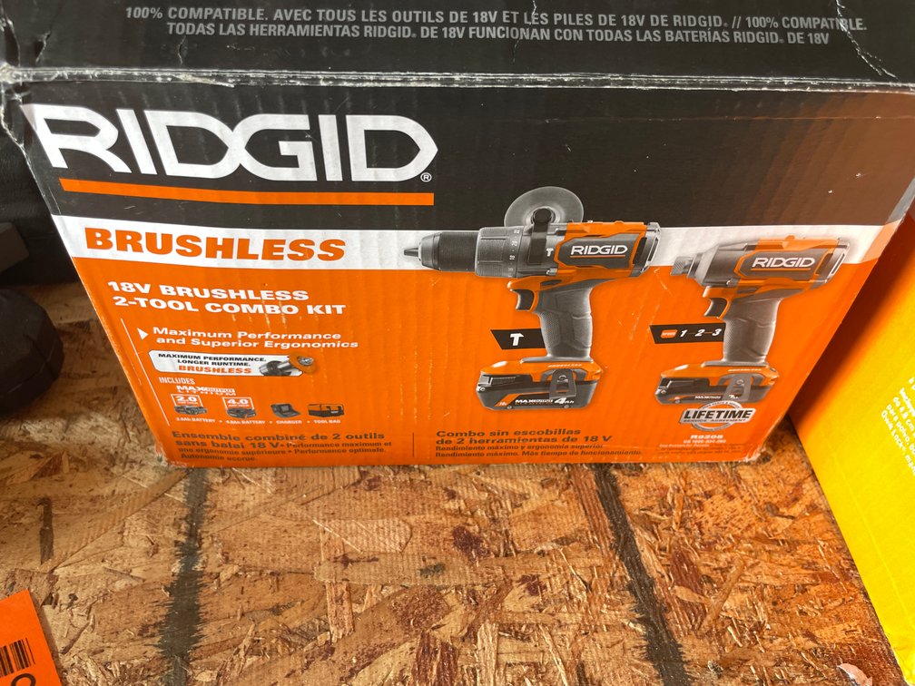 Ridgid 18V Brushless Combo Set (Strum, WI)