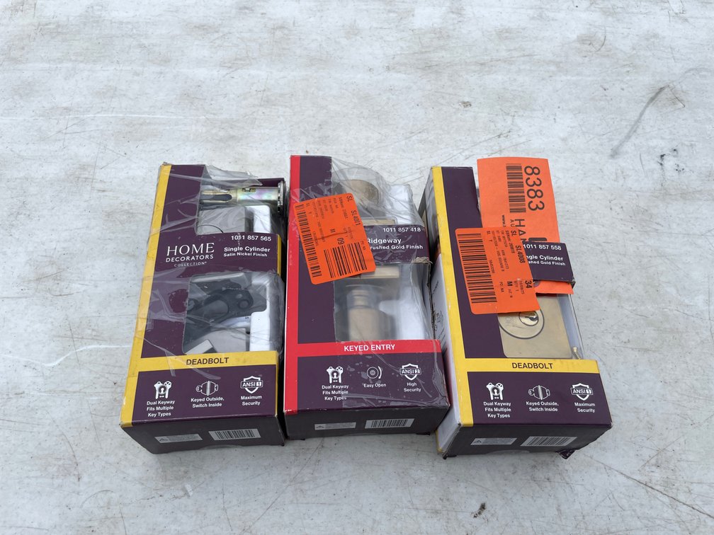 (3) Home Decorators Collection Deadbolts (Strum, WI)