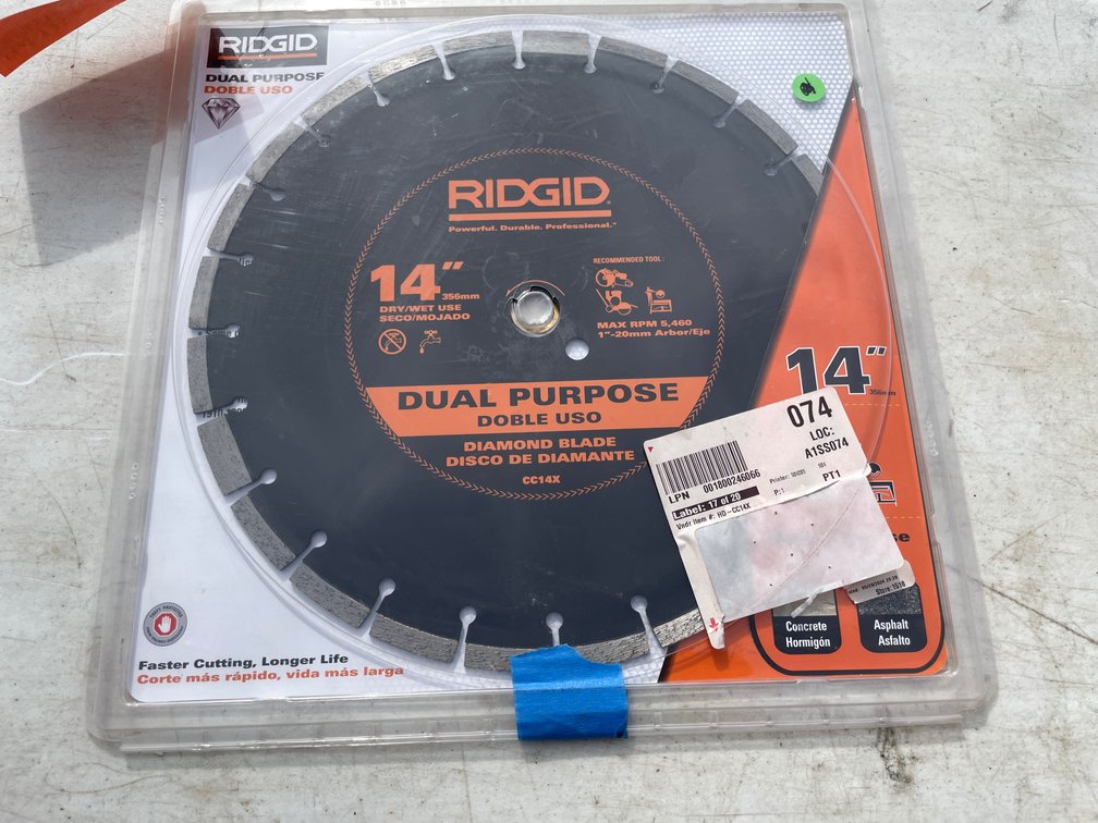 Ridgid 14" Blade (Strum, WI)