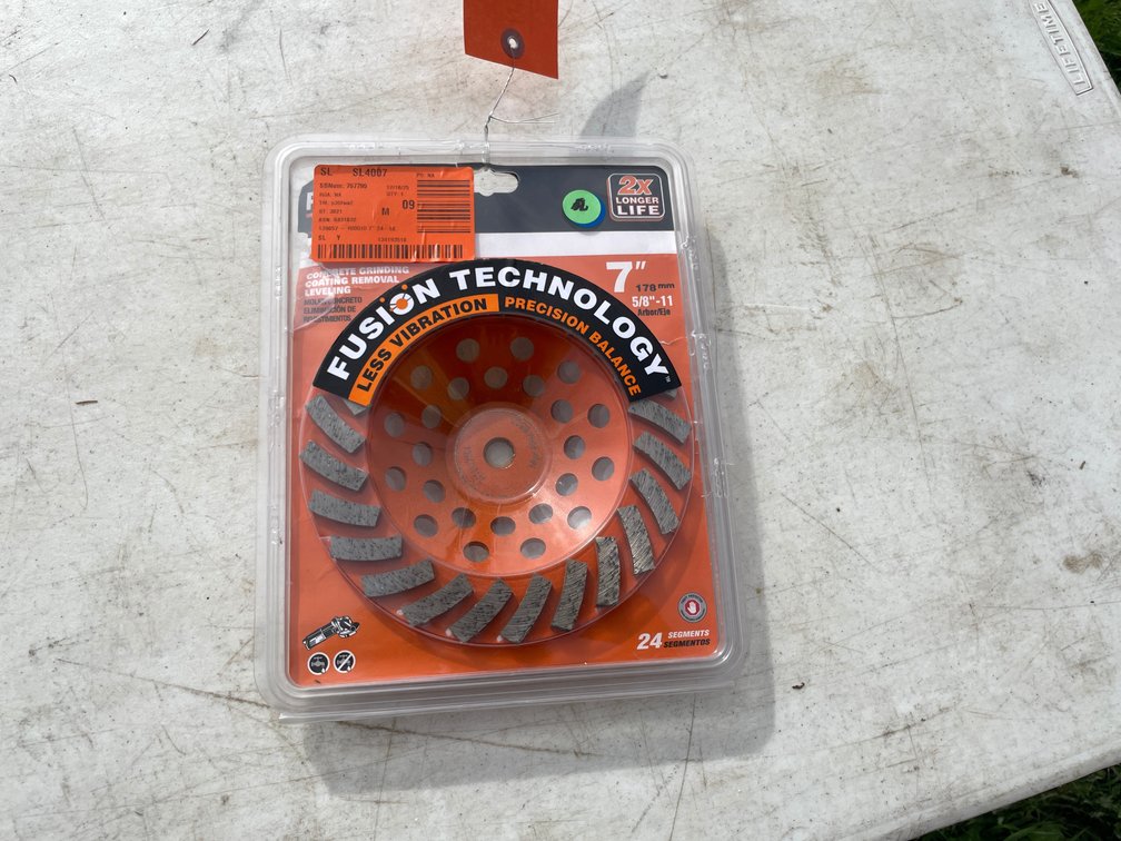 Ridgid 7" Cup Wheel (Strum, WI)
