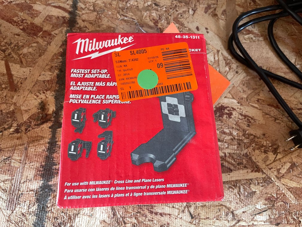 Milwaukee 360 Degree Laser Bracket (Strum, WI)