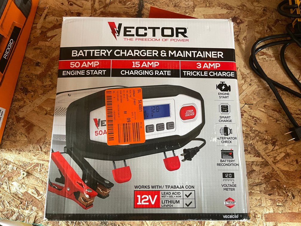 Vector Battery Charger and Maintainer (Strum, WI)