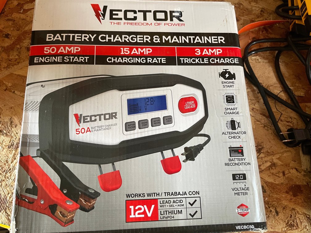 Vector Battery Charger and Maintainer (Strum, WI)