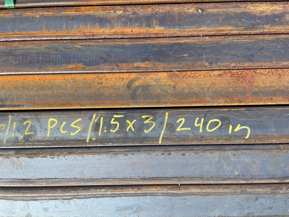 (12) 1-1/2" x 3" Steel Tube