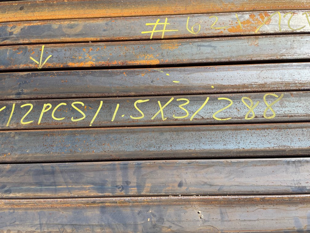 (12) 1-1/2" x 3" Steel Tube