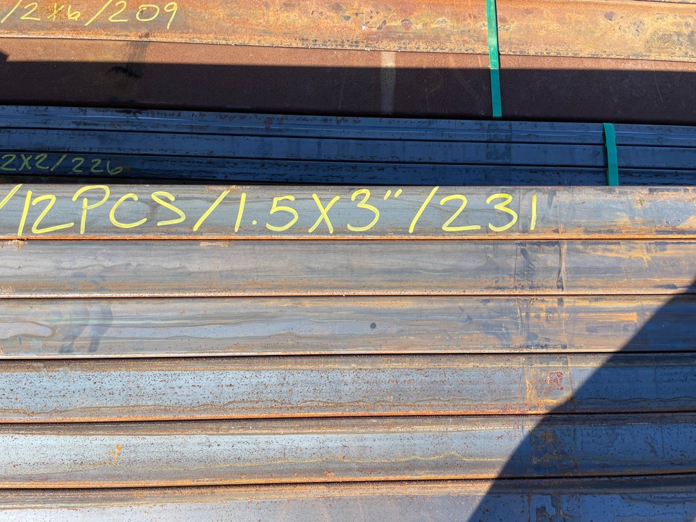 (12) 1-1/2" x 3" Steel Tube