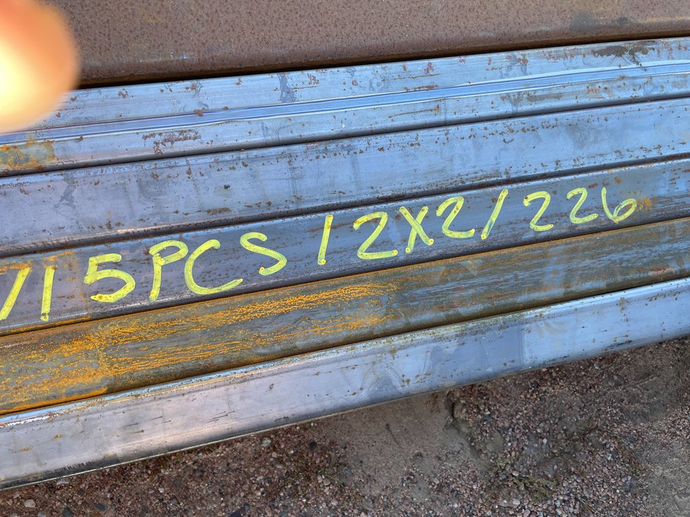(15) 2" x 2" Steel Tube