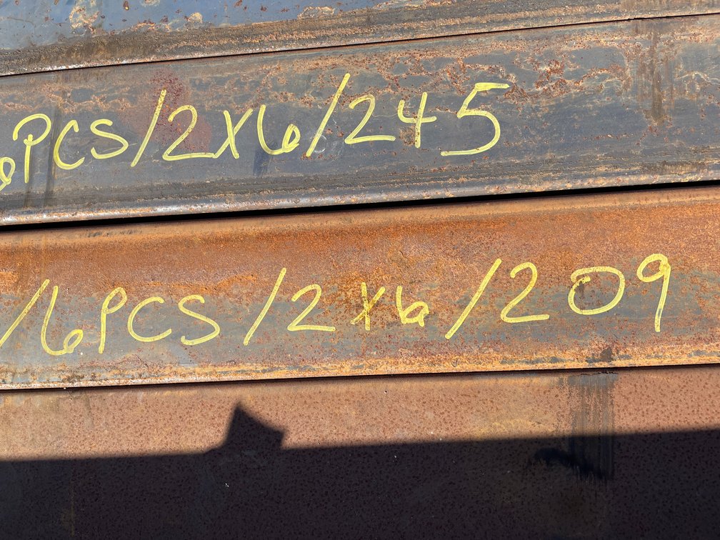 (6) 2" x 6" Steel Tube