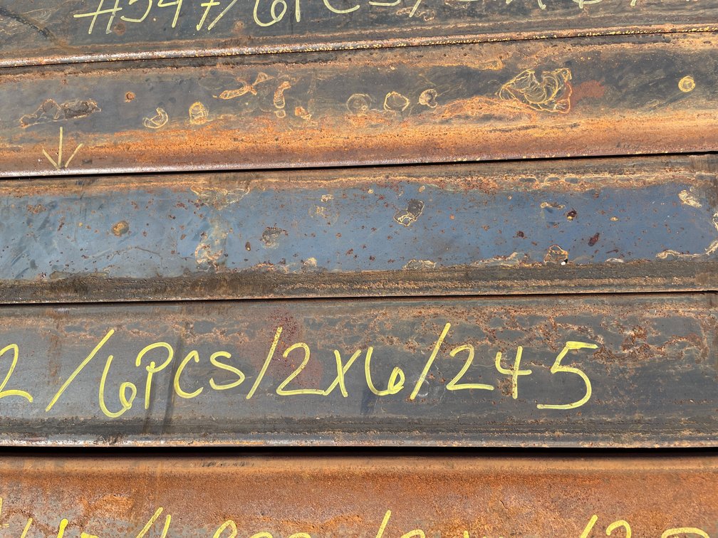 (6) 2" x 6" Steel Tube