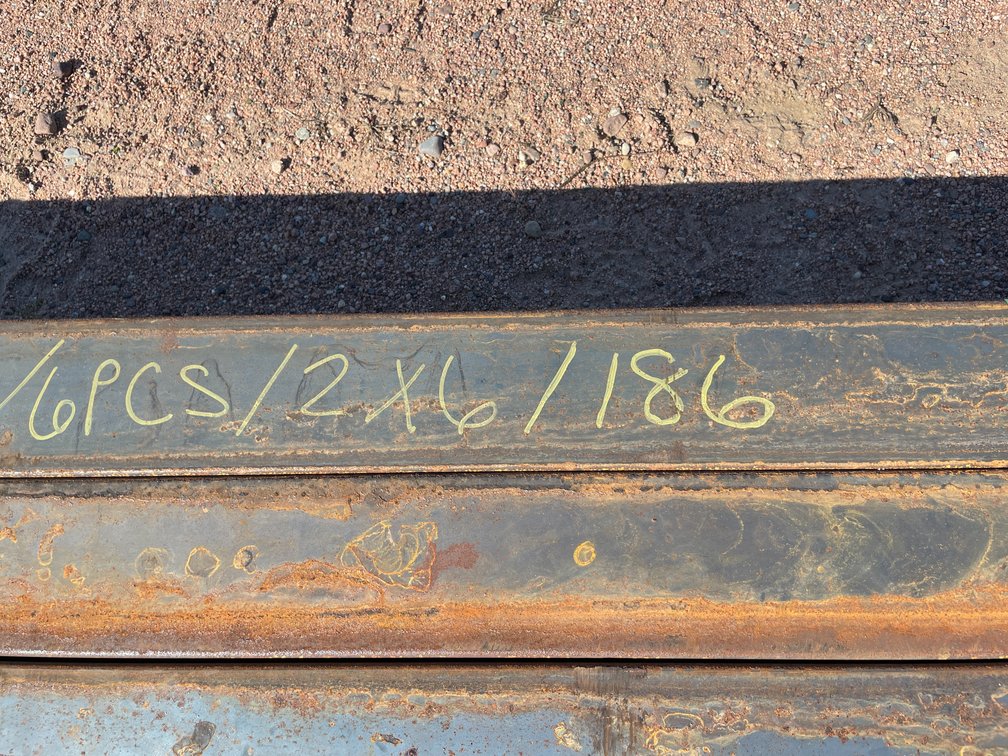 (6) 2" x 6" Steel Tube