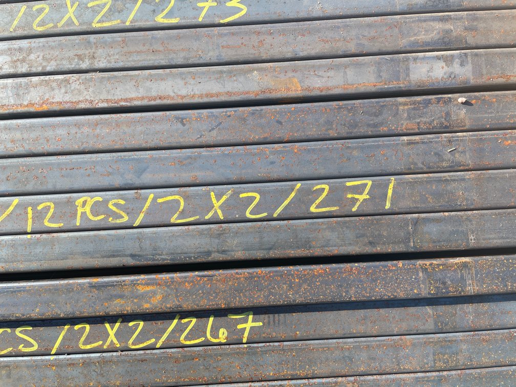 (12) 2" x 2" Steel Tube