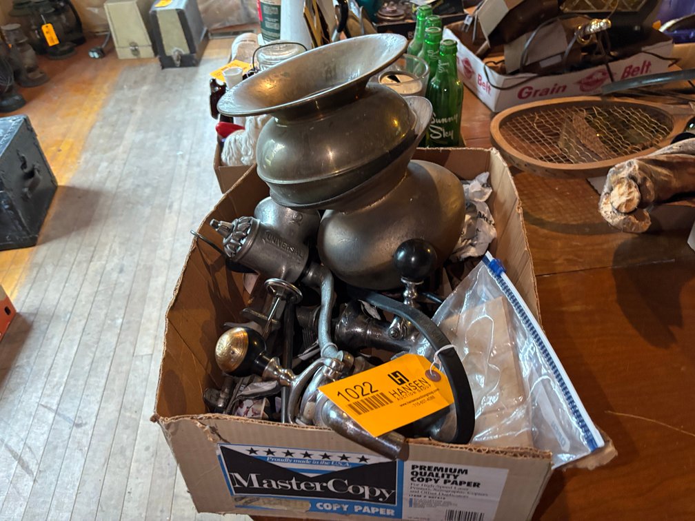 Vintage Meat Grinder and Beer Taps