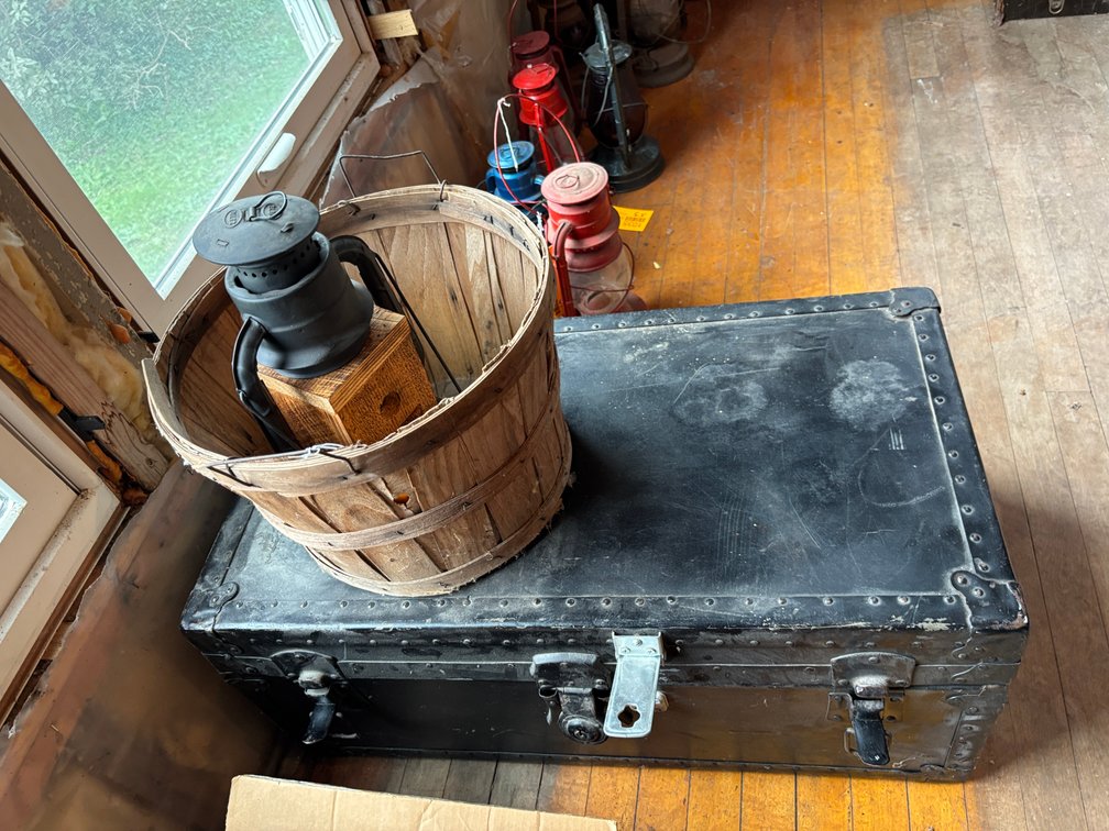 Trunk, Basket, and Bird House