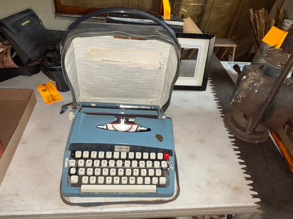 Vintage Webster Typewriter