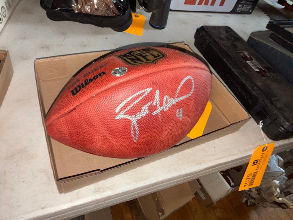 Brett Favre Signed Football