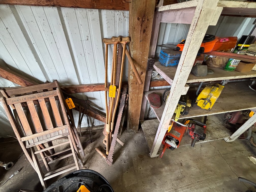 Vintage Saws and Crutches