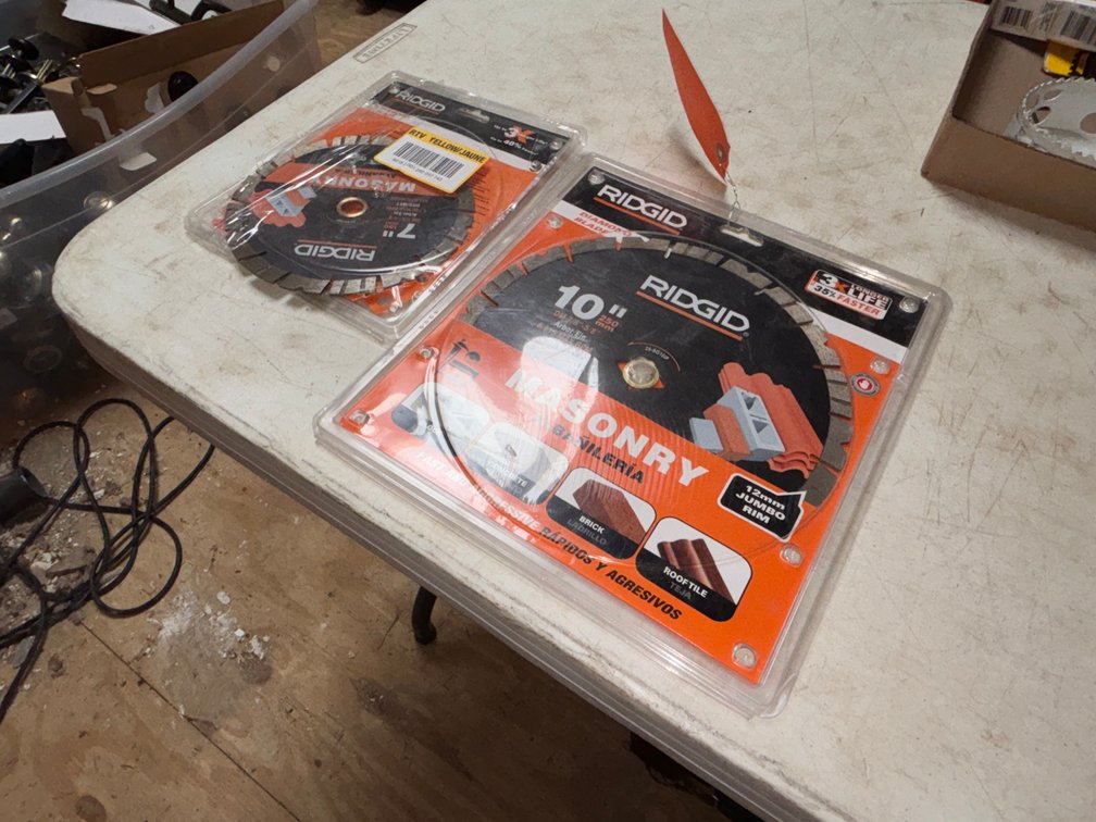 (2) Ridgid Diamond Blades (Strum, WI)