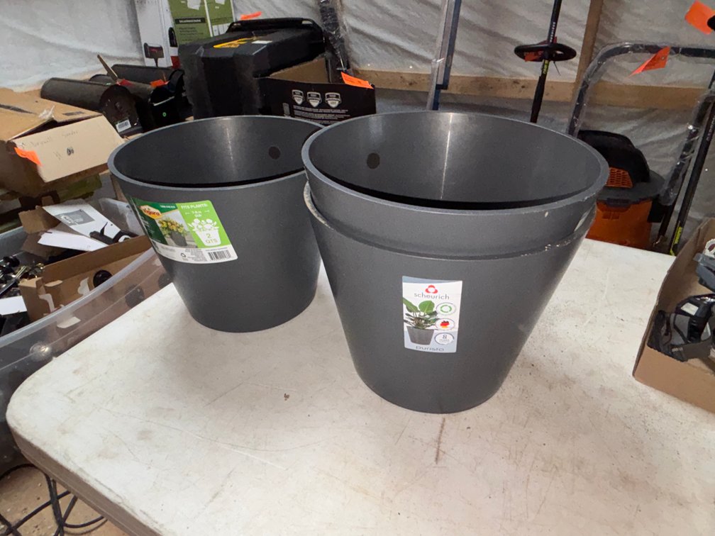 (3) New Scheurich Planters (Strum, WI)