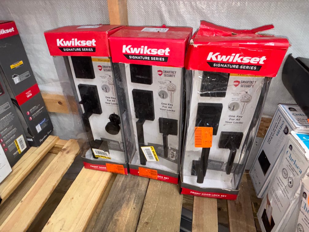 (3) Kwikset Front Door Lock Sets (Strum, WI)