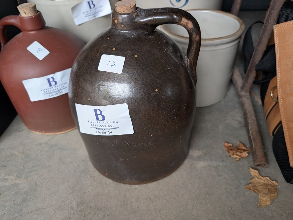 Brown Stone Shoulder Jug