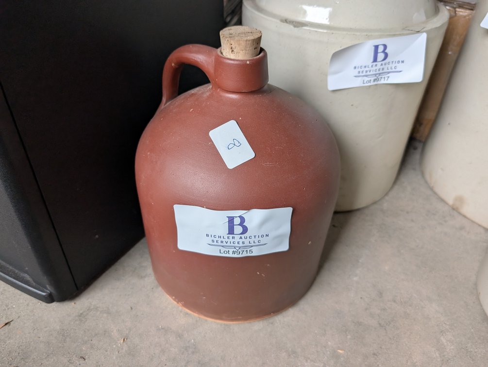 Brown Whiskey Shoulder Jug