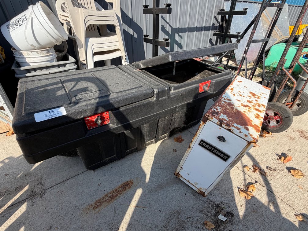 Black Pickup Truck Tool Box