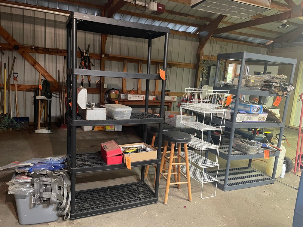 (2) Plastic Shelves