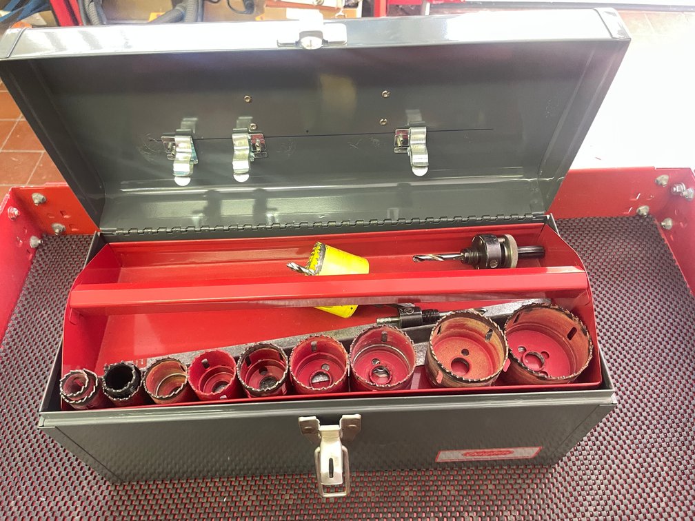 Metal Toolbox with Contents