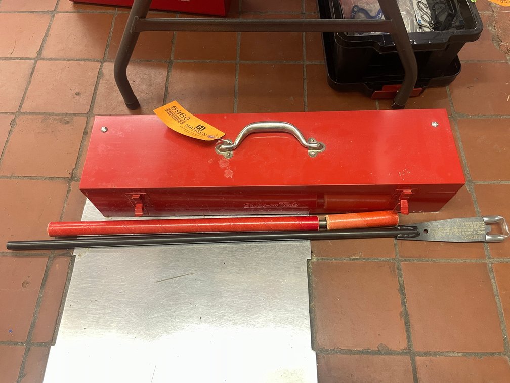 Metal Toolbox, Thexton Striker Tool, and Milwaukee Drill Bit
