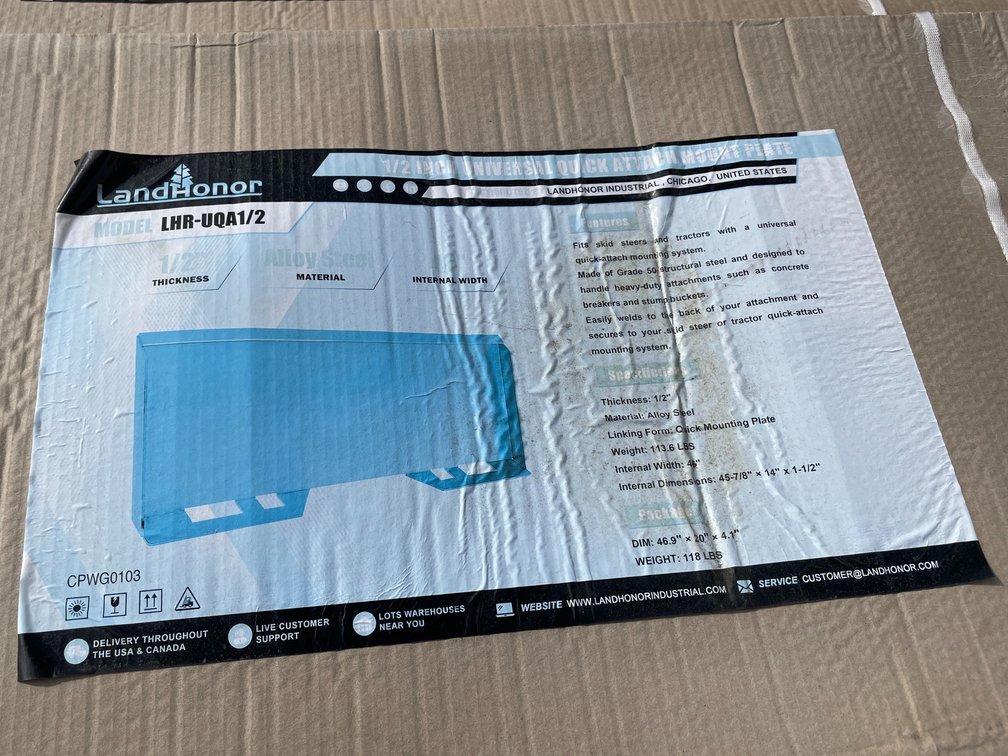 LandHonor 1/2" Thick Universal Quick Attach Mounting Plate