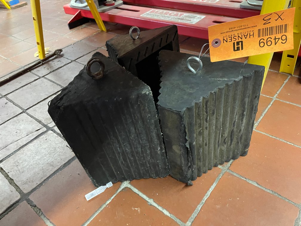 (3) Large Wheel Chocks