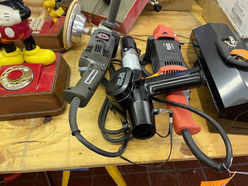 (2) Heavy Duty Grinder and Buffers and Electric Caulk Gun