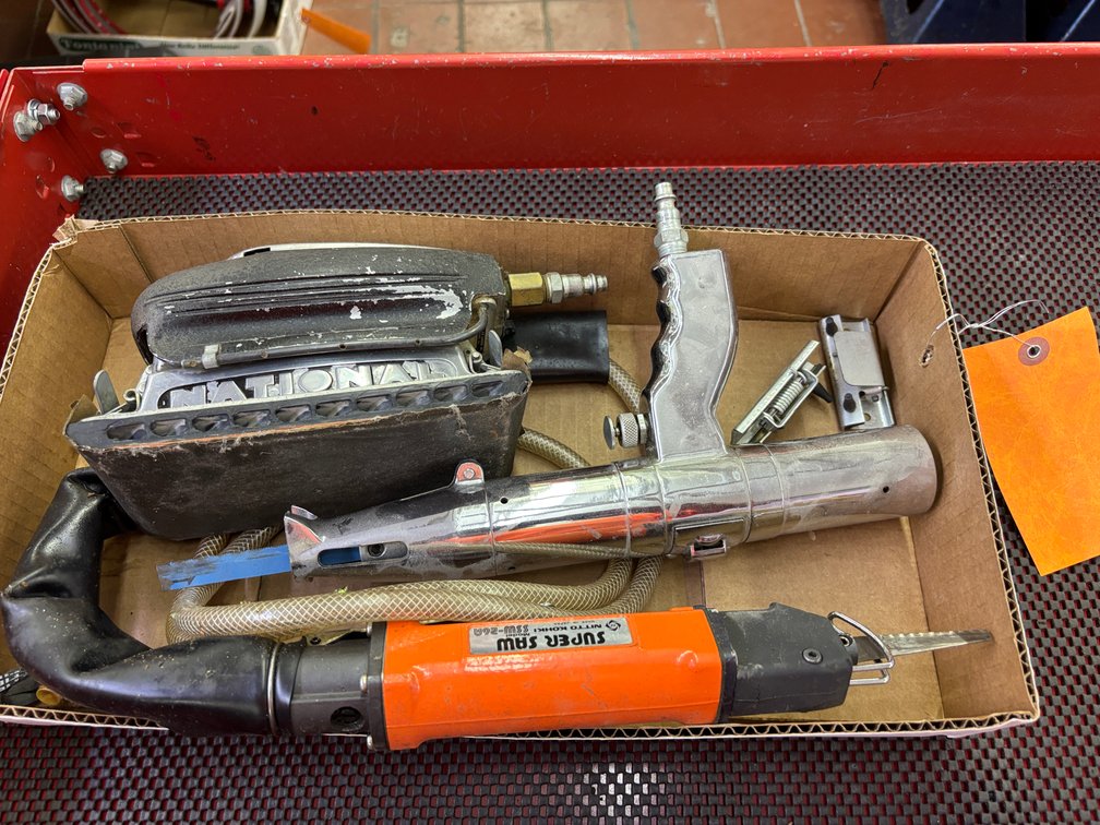 (2) Super Saws and Pneumatic Sander