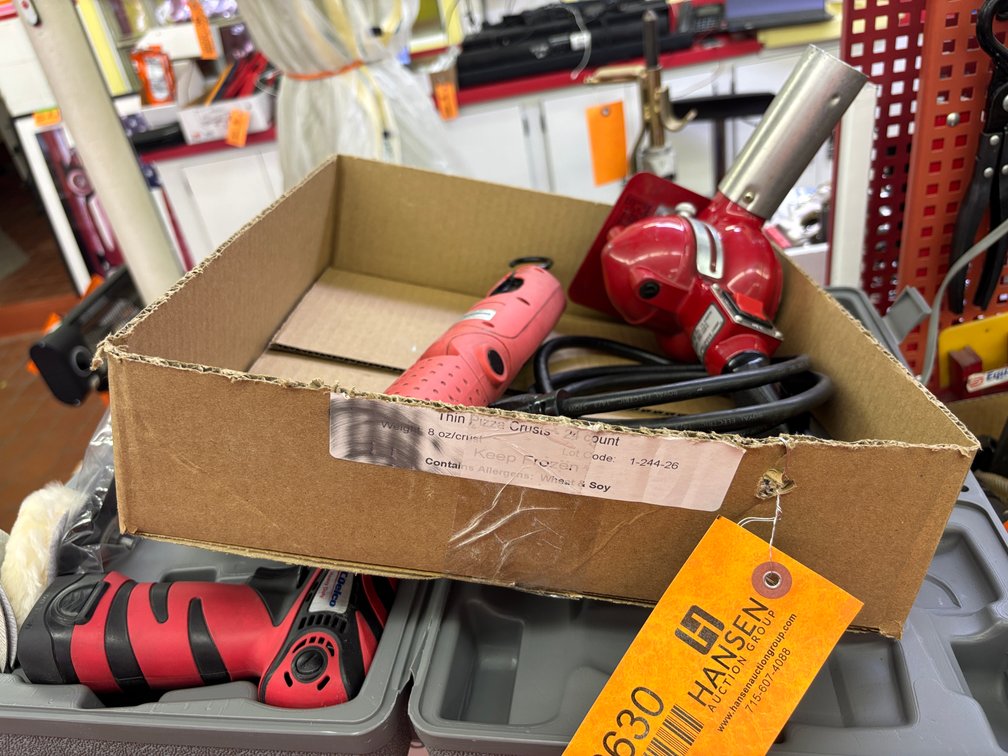 (2) AC Delco Cordless Mini Polishers and Heat Gun