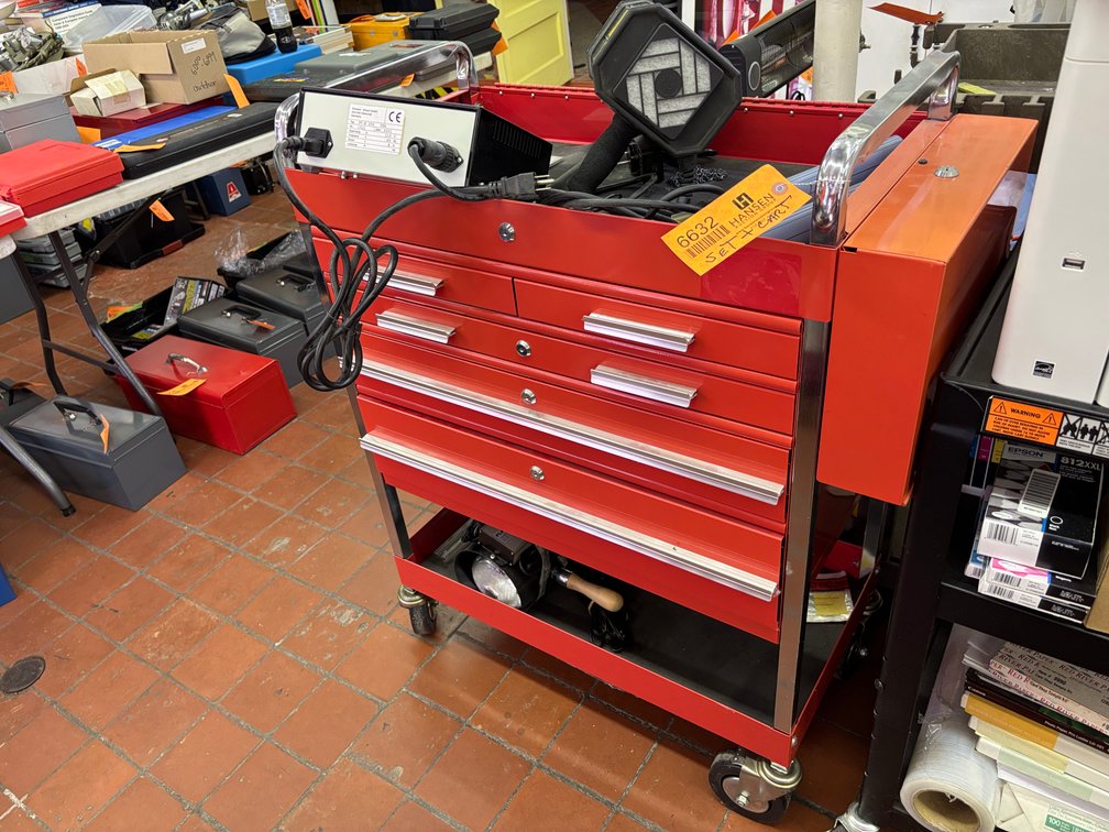 Mechanic Rolling Cart and Contents